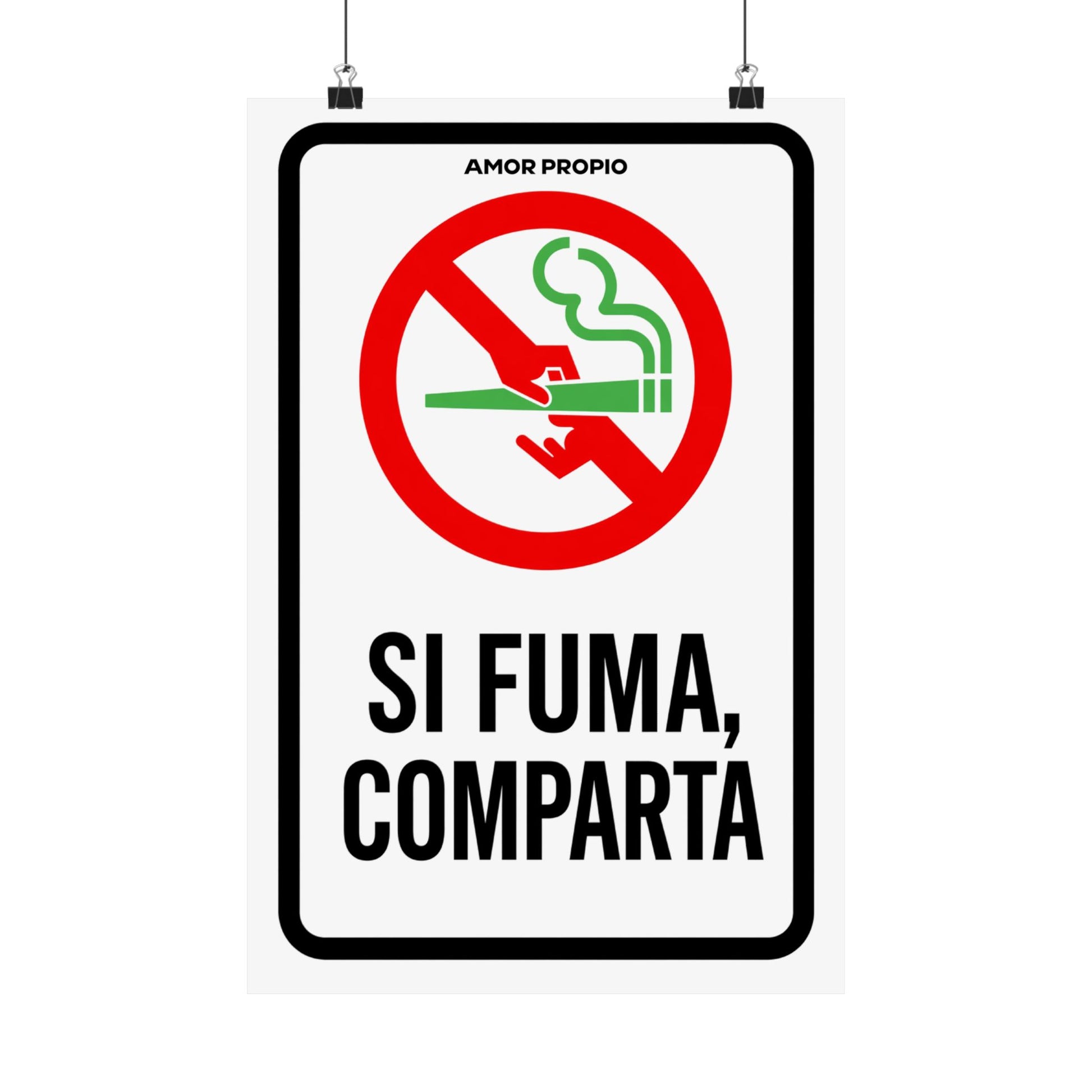 Si Fuma, Comparta Poster
